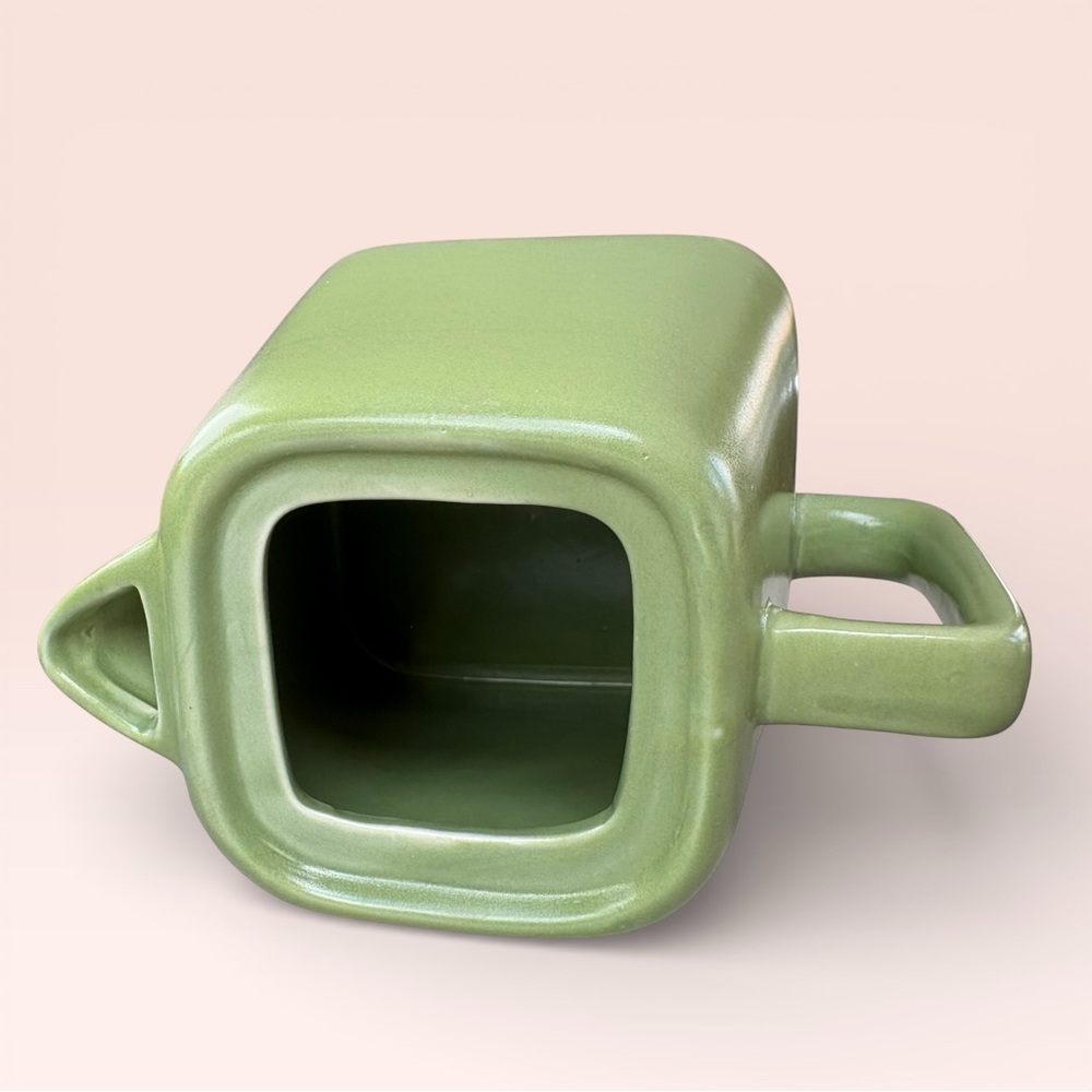 STARBUCKS 2012 Verde Green Ceramic Tea Pot W/ Lid 32oz Microwave Dishwasher Safe - Picture 8 of 12